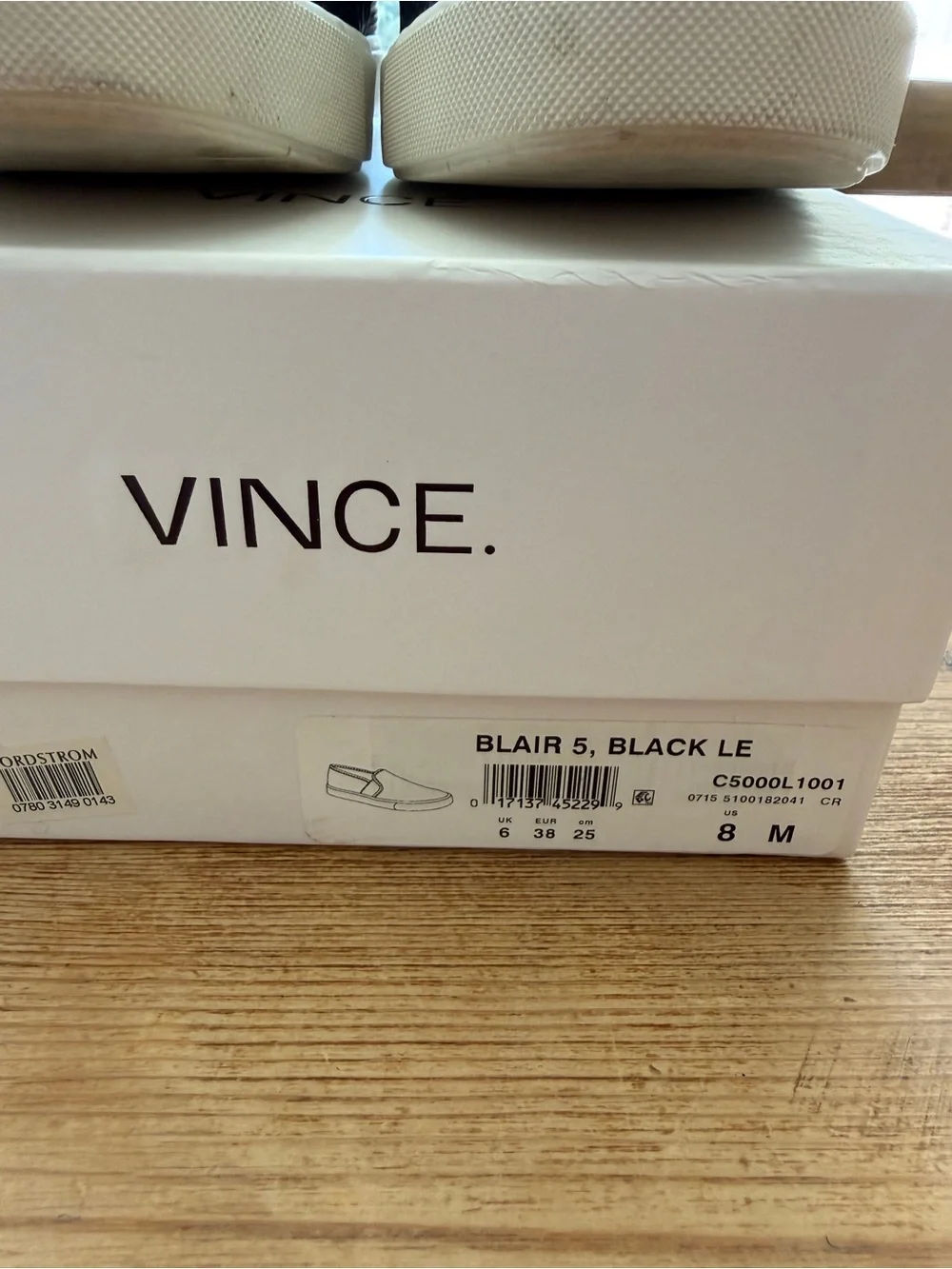 Vince Black Perforated Slip-On Sneakers